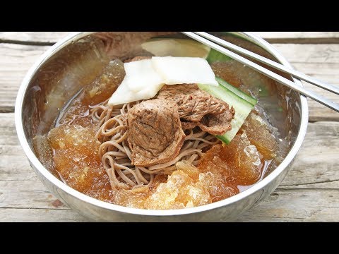 KOREAN COLD NOODLES!! (MUL-NAENGMYEON) 물냉면 | VEGAN