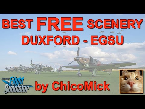 The BEST FREE scenery for Microsoft Flight Simulator? Duxford EGSU