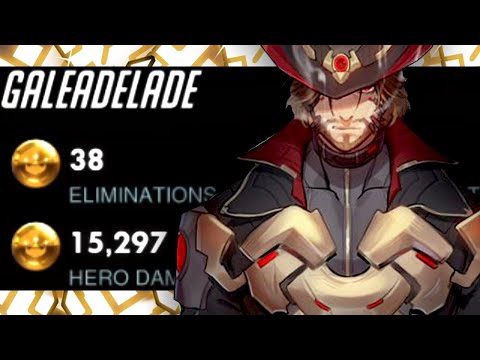Gale Top 500 McCree and Soldier 76! 38 elims! [ Overwatch Season 27 Top 500 ]