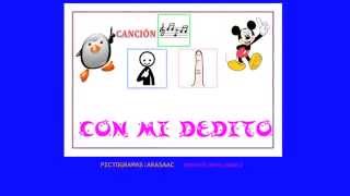 Cancion CON MI DEDITO con pictogramas