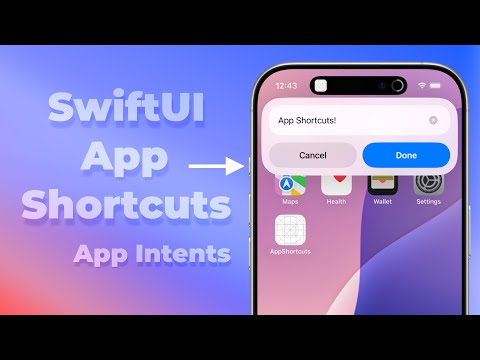 SwiftUI App Shortcuts - App Intents - Action Shortcuts - Xcode 16 thumbnail