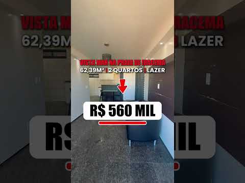 Apartamento à venda na Praia de Iracema com vista mar e 2 quartos - Vídeo