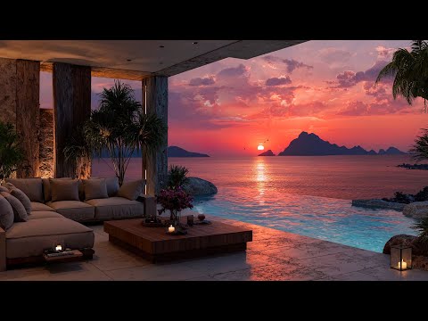 Relaxing Gentle Jazz For Studying,Working, Unwinding – Ocean Waves And A Peaceful Seaside Atmosphere