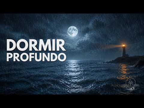 DORMIR PROFUNDO EN MINUTOS 🌧️ Lluvia Nocturna en el Faro para Apagar la Mente y la Ansiedad