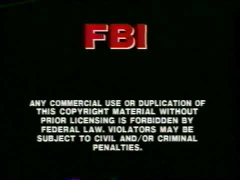 Fbi Warning Screen 1987 2001