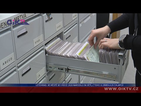 Letohrad: Ve městě se v roce 2020 narodilo 56 dětí, z toho 31 dívek a 25 chlapců