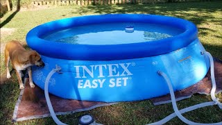 Intex Easy Set Up 10 Foot x 30 Inch Pool With Filter Pump WALKAROUND