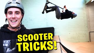 Neue Scooter Tricks in XXL Skatehalle lernen! - Fixx Vlog