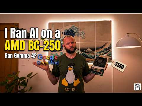 Running Gemma 4 on an AMD BC-250 with Ollama build log thumbnail