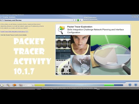 Packet Tracer Activity 10.7.1