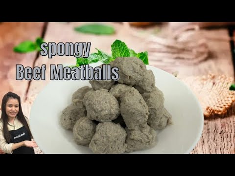 Spongy Beef Meatballs |Asian Meatballs Recipes (Look Chin Moo) สูตรลูกชิ้นหมู | @NanKitchentun