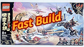 YouTube thumbnail: Fast Build: 80034 LEGO Monkie Kid Nezha's Fire Ring