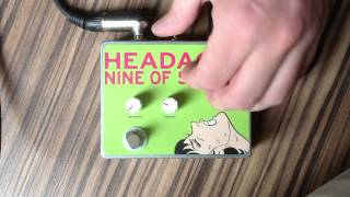 Video thumbnail for HEADACHE Pedal - Nine of Swords Effects. Handcrafted in t by Jonathan Wesson