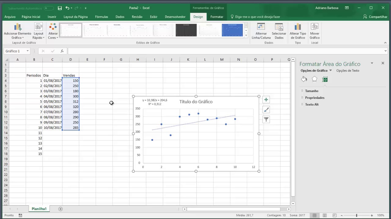 Previsão de Demanda (demand forecasting) - com excel