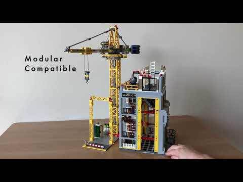 Vidéo LEGO Bricklink 910008 : Chantier de construction modulaire