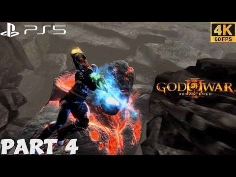 GOD OF WAR 3 REMASTERED PS5 WALKTHROUGH GAMEPLAY PART 4 - HERMES / No Commentary