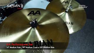 Video thumbnail for Sabian AA Performance SET by AmericoNogueiraLda