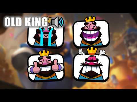 ALL Old King Emotes In Clash Royale! | Deleted Emotes!