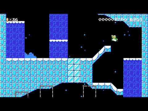 登って壊してアイスタワー ! !    ◆◇◆    Ice Tower!! by Gσld´◆いか - Super Mario Maker 2 - No Commentary 1by 1bz