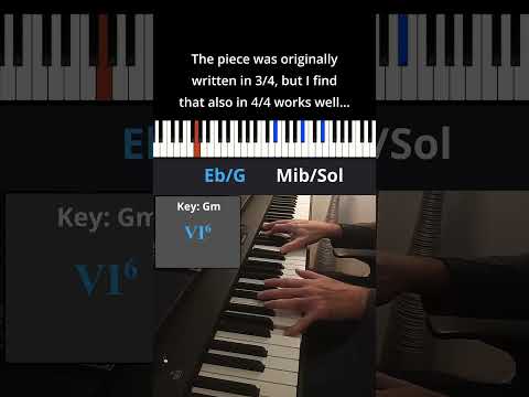 Albinoni's Adagio in G minor | Short Piano Arrangement in 4/4 | Chord Progression