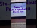 Barney S Stu U Upendous Puzzle Fun