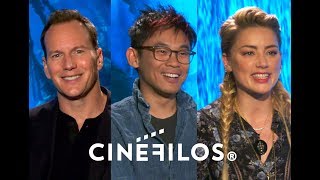 Entrevistas a James Wan, Patrick Wilson y Amber Heard por Aquaman - Cinéfilos 2018