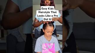 Easy Kids Hairstyle That Looks Like a Pro Did It! #KidsHairGoals#MomLifeHacks#HairstyleInspo