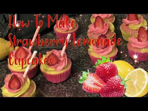 🍓🍋DELICIOUS STRAWBERRY LEMONADE CUPCAKES 🧁| STEP BY STEP TUTORIAL