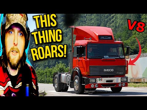 American Reacts to IVECO V8 Open Pipes Sound!!