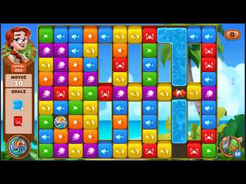 Lost Island Blast Adventure Level 859 - NO BOOSTERS 🏝️ | SKILLGAMING ✔️