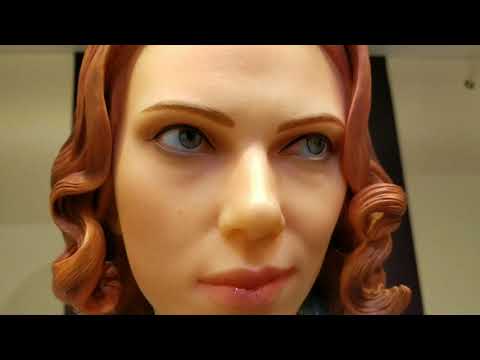 Avengers Black Widow Scarlett Johansson Custom 1/1.5 Bust Unboxing and Review