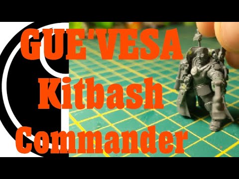 Building a custom human Shas'ui commander for my T'au mercenary Kill Team - Warhammer 40k