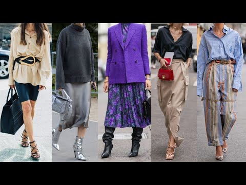 ELEGANTES ATUENDOS con TENDENCIAS de MODA/ FINAS y SENCILLAS combinaciones de ROPA de MODA