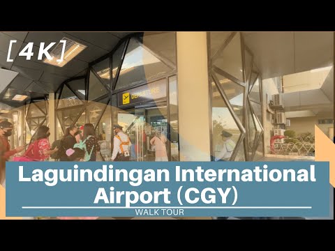 [4K] Aeroporto Internacional Laguindingan CGY - Área de embarque e desembarque