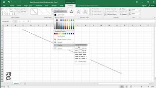 Make a Dashed Line in Excel