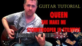 She Makes Me (Stormtrooper in Stilettos) - Queen - acoustic guitar tutorial