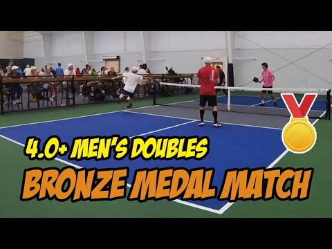 4.0+ Men's Doubles 🥉 BRONZE Medal Match | Jacky/David vs Kevin/Alex | KCM Summer Open | 8/5/23