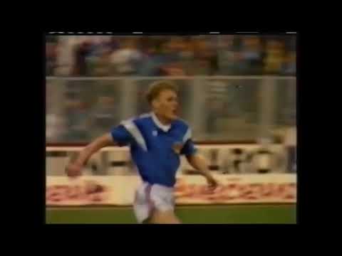 Robert Prosinecki [Yugoslavia] volley goal vs Bulgaria (14.3.1990) U-21 EURO QF