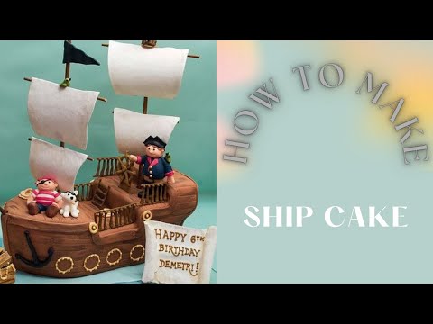 Making Boat topper cake �