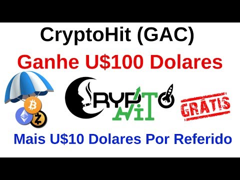 CryptoHit - Ganhe U$100 Dolares No Cadastro Mais U$10 Dolares Por Referido (GAC)