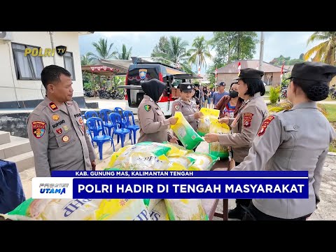 POLRES GUNUNG MAS GANDENG BULOG GELAR GERAKAN PANGAN MURAH TEKAN INFLASI