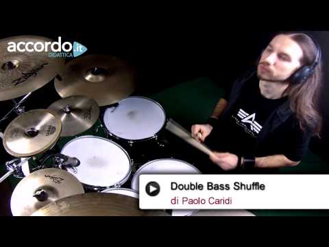 Drum lesson: "Double Bass Shuffle" (Paolo Caridi)