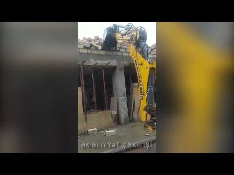 Fövqəladə Hallar Nazirliyi tərəfindən daha bir qanunsuz tikili sökülüb