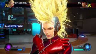 MARVEL VS CAPCOM INFINITE Captain Marvel And Black Panther Arcade Mode Game Play