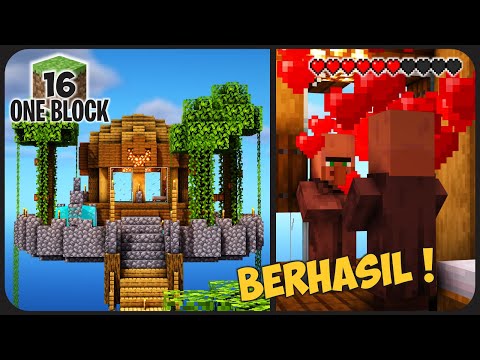 This Cursed Villager's Marriage Is So Upsetting!  ||  Minecraft Survival One Block Pt.16