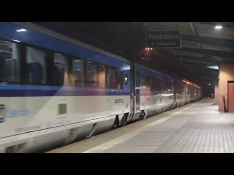 RJ 78 Johann Strauss, SC 515 Pendolino a Ex 146 Landek Pardubice hlavní nádraží 6.2.2015