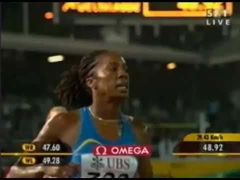 Sanya Richards-Ross, 400m (48.92 SB) Amazing run by the American during Weltklasse Zurich 2005.