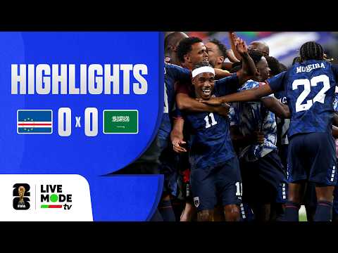 Cabo Verde 0-0 Arábia Saudita (WC 2026)