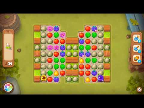Gardenscapes level 261 - 39 Moves - No Boosters