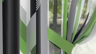 Комплект штор «Кориденс (зеленый)» — видео о товаре